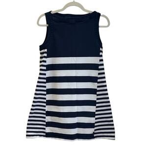 Moncler Navy/White Striped Dress Size Small